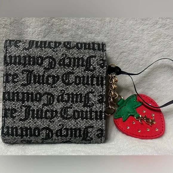 Juicy Couture strawberry wallet beige and black - Picture 4 of 10
